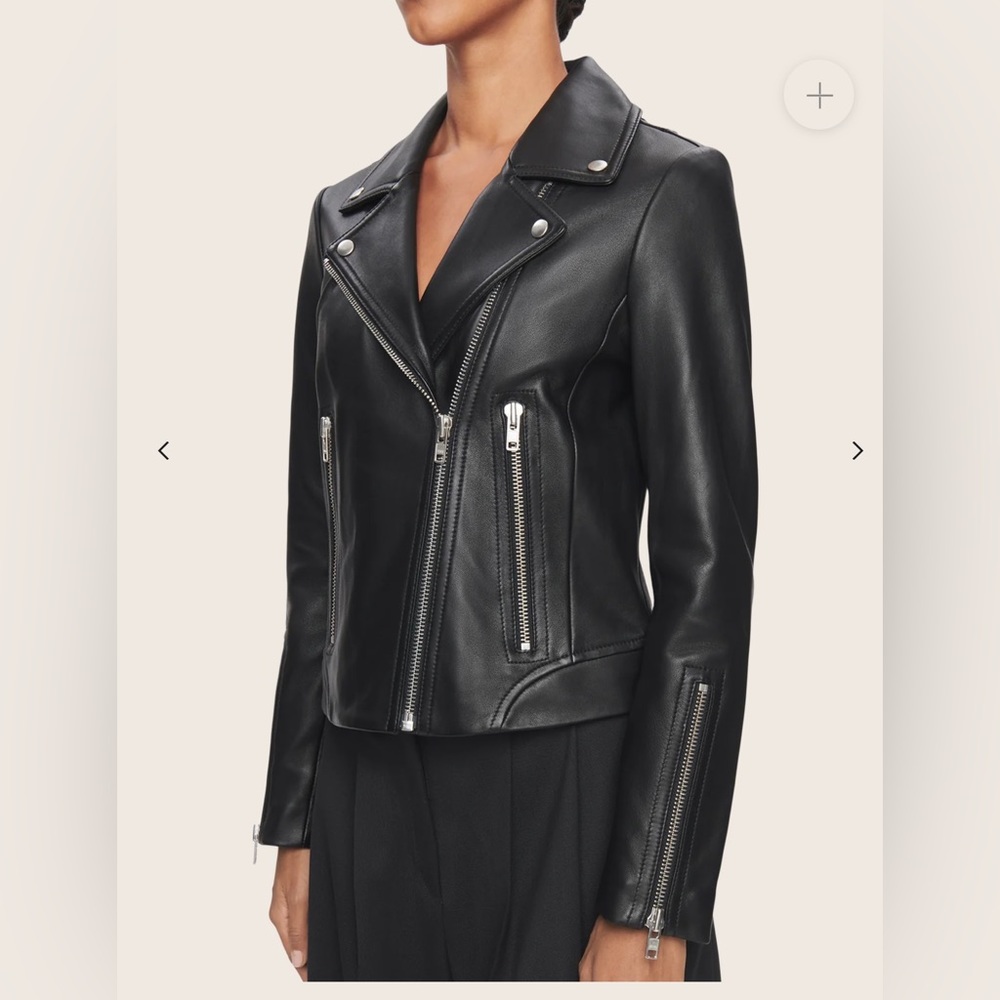 DSTLD Authentic Leather Biker Jacket NEW 🏍️